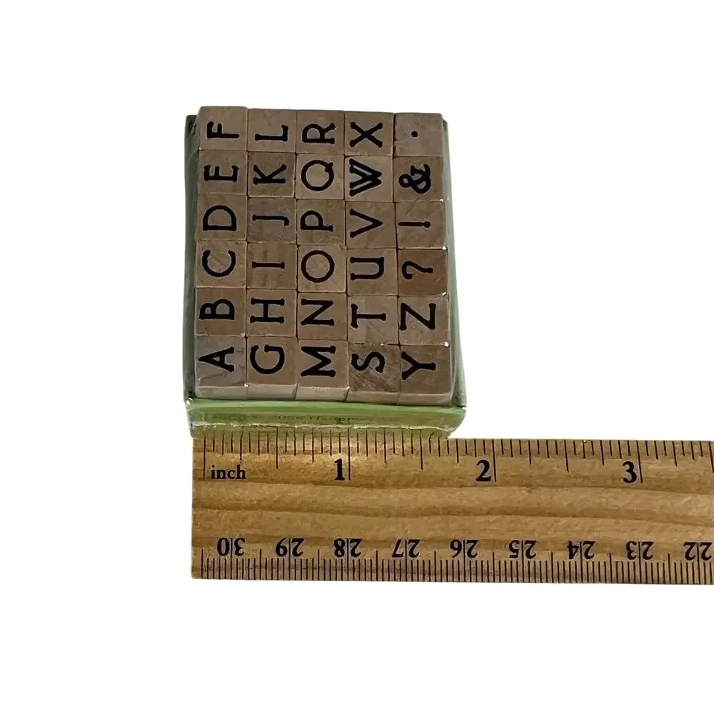 STUDIO G Hampton Art Alphabet Rubber Stamp Sets Series 4 30 Stamps Lot of 7 NEW